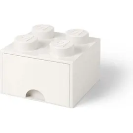 LEGO Aufbewahrungsbox mit Schublade 4-tlg. weiß