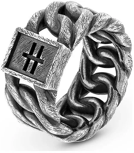 UNSAME Herrenring 88339215 - silber - 66