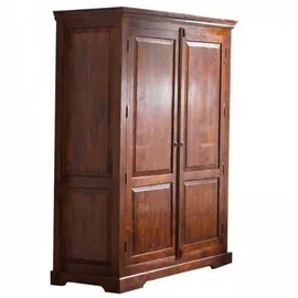 MASSIVMOEBEL24.DE Kleiderschrank OXFORD 140 x 200 x 65 cm Braun