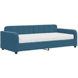 vidaXL Tagesbett mit Matratze 90 x 200 cm blau