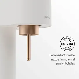 MySoda Wassersprudler Weiß-Kupfer