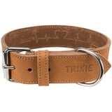 Trixie Rustic Fettleder-Halsband Heartbeat braun