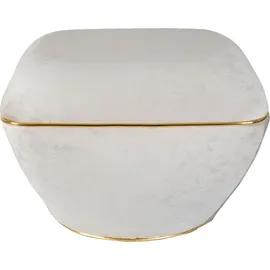 Kayoom 360 Living Hocker Contessa 100 taupe gold), B/H/T: ca. 60x42,5x60 cm / taupe, gold