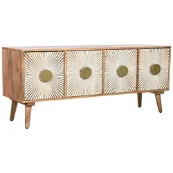 TV-Möbel Home ESPRIT Gold natürlich Holz 145 x 40 x 60 cm
