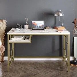 Skye Decor Skye Decor, Victory- Victory HDL, Gold/Weiß Couchtische, 75x120x60 cm, 100% Melaminbeschichtete Partikelplatte