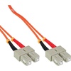 LWL Duplex Kabel, OM2, 2x SC Stecker/2x SC Stecker, 15m