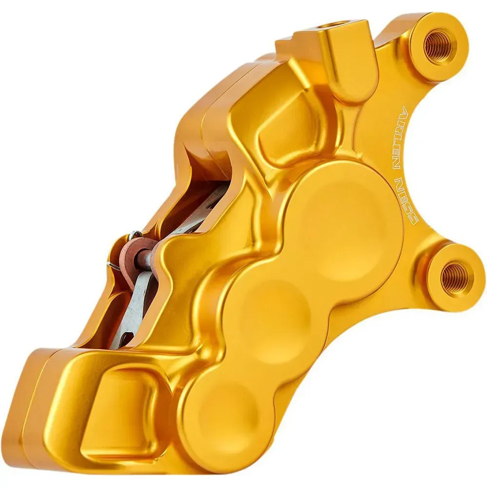 Arlen Ness Harley Davidson Flhr 1584 Road King 08 4 Caliper 4-kolben-bremssattel - Gold - One Size