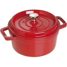 Staub Cocotte 22 cm rund kirschrot