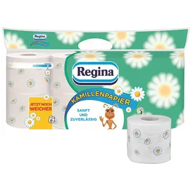 Regina Toilettenpapier Kamillenpapier 3-lagig 8 Rollen
