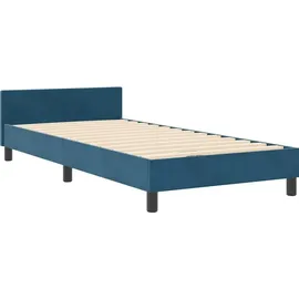 vidaXL Boxspringbett 100 x 200 cm Dunkelblau