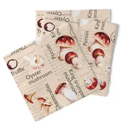 Sovie HORECA Serviette Pilze in Braun aus Tissue 33 x 33 cm, 100 Stück