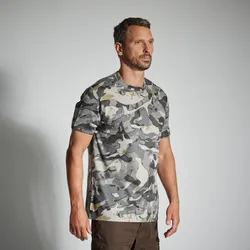 T-Shirt Woodland 100 strapazierfähig Camouflage grau M