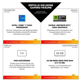 HP Victus 15-fa2701ng Intel Core i5-13420H 16 GB RAM 512 GB SSD RTX 4050