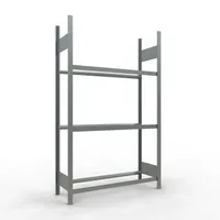 Schulte Reifenregal Stahl 200 x 120 x 40 cm silber für 12 Reifen