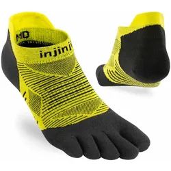 Injinji Unisex Run Lightweight No-Show Socks gelb