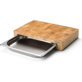 Continenta Schneidebrett mit Edelstahl-Schublade