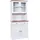Interlink Buffetschrank Westerland Kiefer Massivholz 90 x 191 x 45 cm Weiß