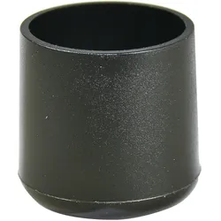 WAGNER Kappen für Stahlrohr rund 4tlg. - Ø 22/25 x 25 mm, Abrieb 4 mm, Kunststoff schwarz - 15062299