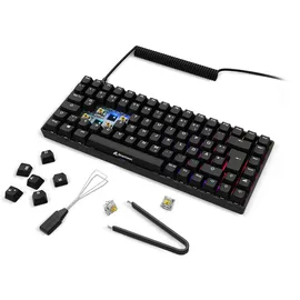 Sharkoon Skiller SGK50 S3 PBT schwarz, RGB, hot-swap, Gateron G Pro 3.0 Yellow DE (4044951040964)