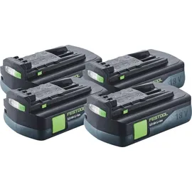 Festool Akku Set 4x BP 18 Li 3,0 Ah 18,0 V