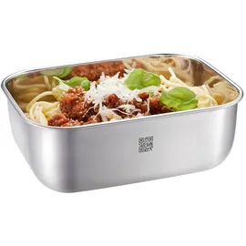 GEFU Frischhaltedose PROVIDO silber rechteckig 1,3 l