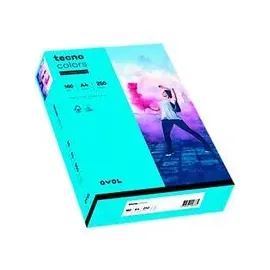 Inapa tecno colors A4 160 g/m2 250 Blatt blau