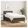 vidaXL Boxspringbett 100 x 200 cm H2 Dunkelbraun