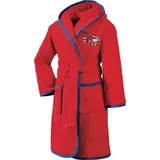 Erwin Müller Frottier Kinder-Bademantel mit Kapuze in rot | Gr.: 86/92