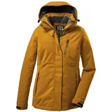KILLTEC Damen Funktionsjacke/Outdoorjacke mit abzippbarer Kapuze KOW 140 WMN JCKT, dunkelsenf, 48,