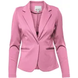 IHKATE BL Damen Blazer Kurzblazer Jacke Ein-Knopf Blazer mit Stretch und Reverskragen Größe L Farbe Super Pink 172625