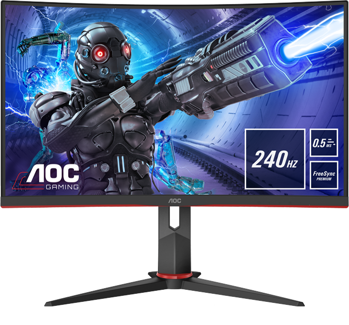 AOC C27G2ZE Gaming Monitor - Curved, 240 Hz, FreeSync Premium