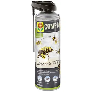 COMPO WespenSTOPP – Wespenspray mit Sprührohr – wirkt gegen Wespen und Wespennester – Sofort- und Langzeitwirkung – Wespenspray – 500 ml, Grün