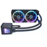 Alphacool Eisbaer Aurora 240 CPU Digital RGB, CPU Wasserkühler, Schwarz