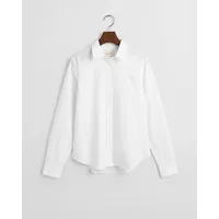 GANT Regular Fit Poplin Langarmhemd - White - 40