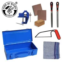 Corvus A600331 - Werkzeug Set Metall Box 01, blau, Werkzeugkoffer