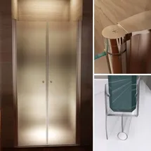 iflair i-flair Duschtür Duschabtrennung aus 6 mm ESG Sicherheitsglas - Silber