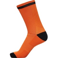hummel Unisex Elite Indoor Sock Low Pa Sock ,NASTURTIUM/BLACK,27/30