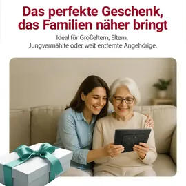 Xoro 11 Zoll WiFi Digitale Bilderrahmen, 1280x800 HD IPS Touch Display, 16GB Speicher, Automatische Rotation, Teilen Sie Fotos sofort von überall aus