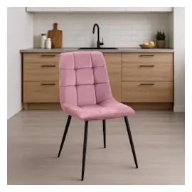 CLP Esszimmerstuhl Antibes Samt rosa