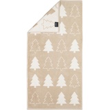 CAWÖ Christmas Edition Tannenbäume Handtuch - natur - 50x100 cm