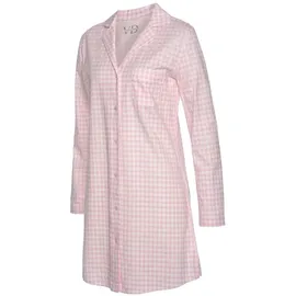 VIVANCE DREAMS Damen Nachthemd rosa-weiß Gr.36/38