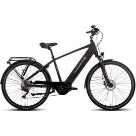 Saxonette E-Bike SAXONETTE "Premium Sport (Diamant)" E-Bikes Gr. 54 cm, 28 Zoll (71,12 cm), schwarz E-Bikes