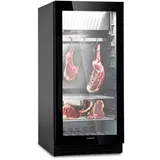 Klarstein - Kühlschrank, Reifeschrank Dry-aged, 1 Zonen Kühlschrank Mit Glastür, Dryager Für In- Und Outdoor Mit Led-beleuchtung, Freistehend Oder Einbaukühlschrank, Temperaturbereich 1-25 °c,