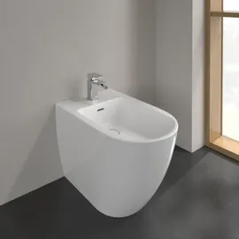 Villeroy & Boch V&B Stand-Bidet Subway 3.0 37x59,5cm, 1 Hahnl., m ÜL, weiß C-plus