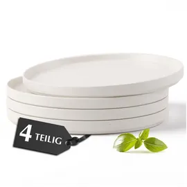 MiaMio Speiseteller 26 cm weiß 4er Set
