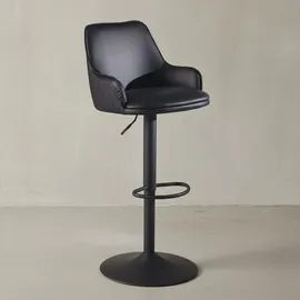 KADIMA DESIGN Barhocker Kunstleder Hocker mit Lehne 86 - 106 cm, | Gr.: onesize