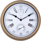 Nextime Außenwanduhr Hyacinth Ø 40,5 cm