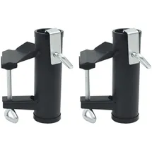 vidaXL Sonnenschirmhalter für Balkon 2 Stk. 25-38 mm Stahl