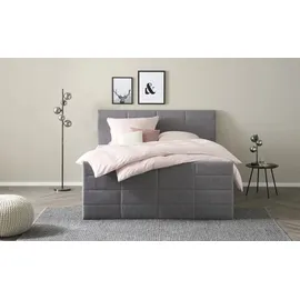 Möbel Kraft Boxspringbett 188 x 124 cm Grau