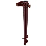 Relaxdays Bodenhülse, für Sonnenschirm Braun